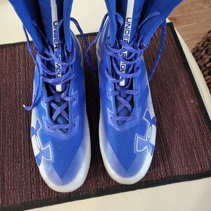 Under Armour Blue and White Men's Athletic Shoes